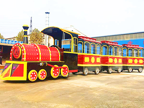 Trackless park train rides 