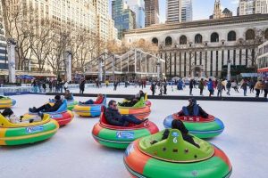 bumper car ride snow city